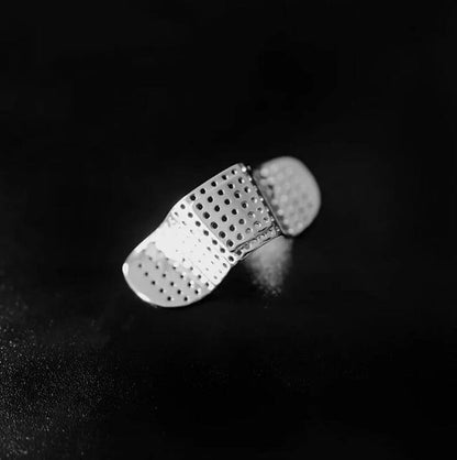 NOSE BAND-AID - Silver Toned Fashion Nasal Clip, Nightclub  - No Holes Nose Clip, Nose Strip for Men and Boys (1 Pcs) - THE MEN THING