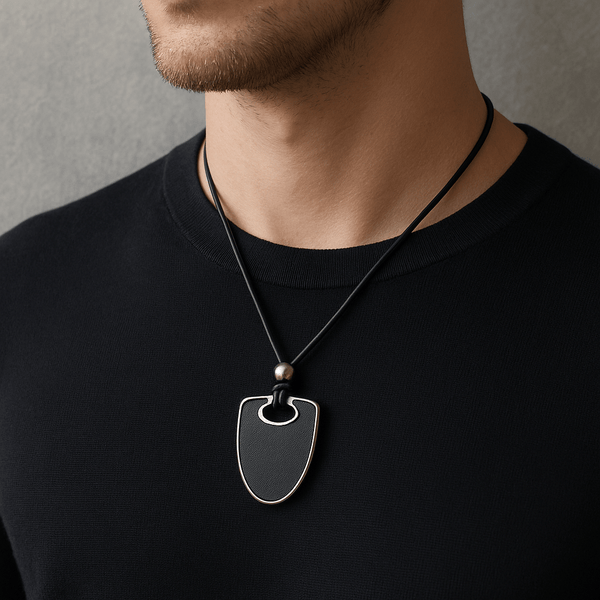 NYXEN EDGE - Titanium Steel Pendant with Adjustable Rope Chain for Men & Boys
