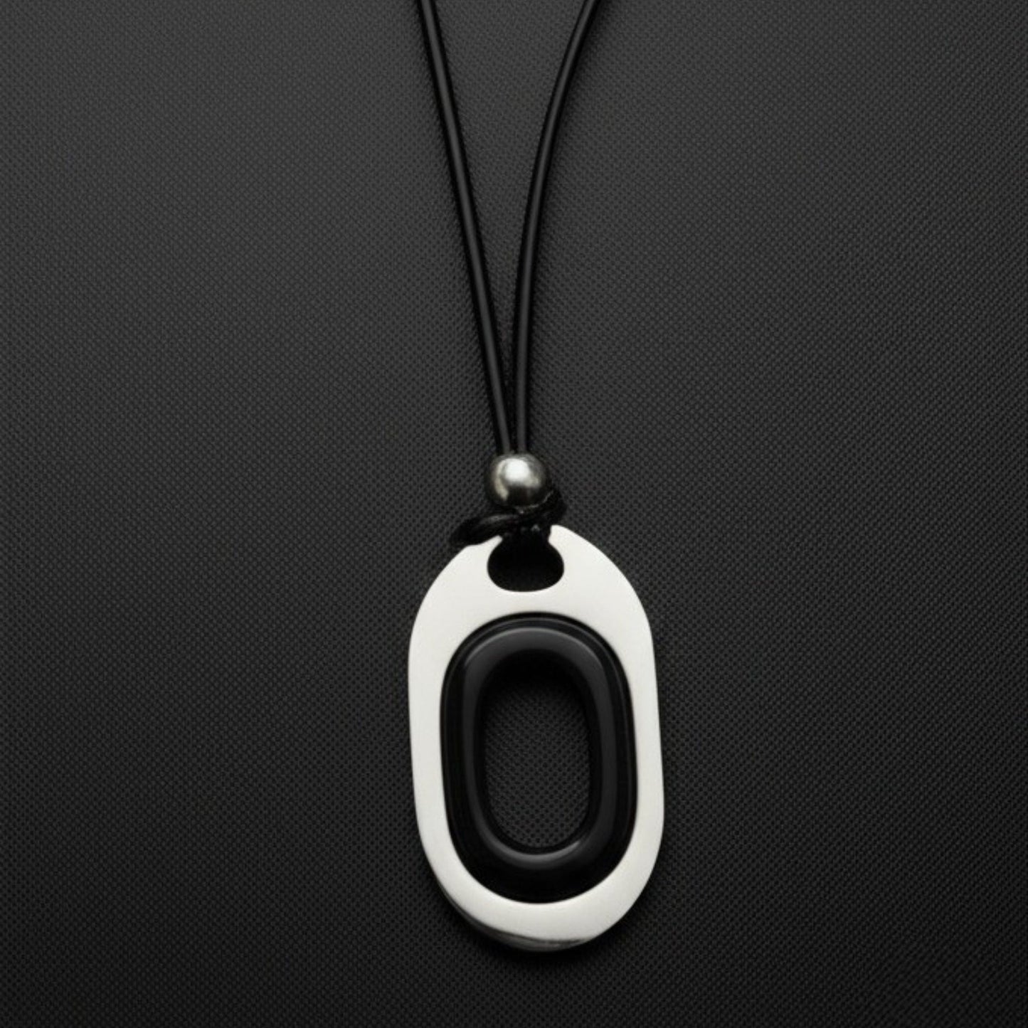 OBLIVION LOOP - Titanium Steel Pendant with Adjustable Rope Chain for Men & Boys - THE MEN THING