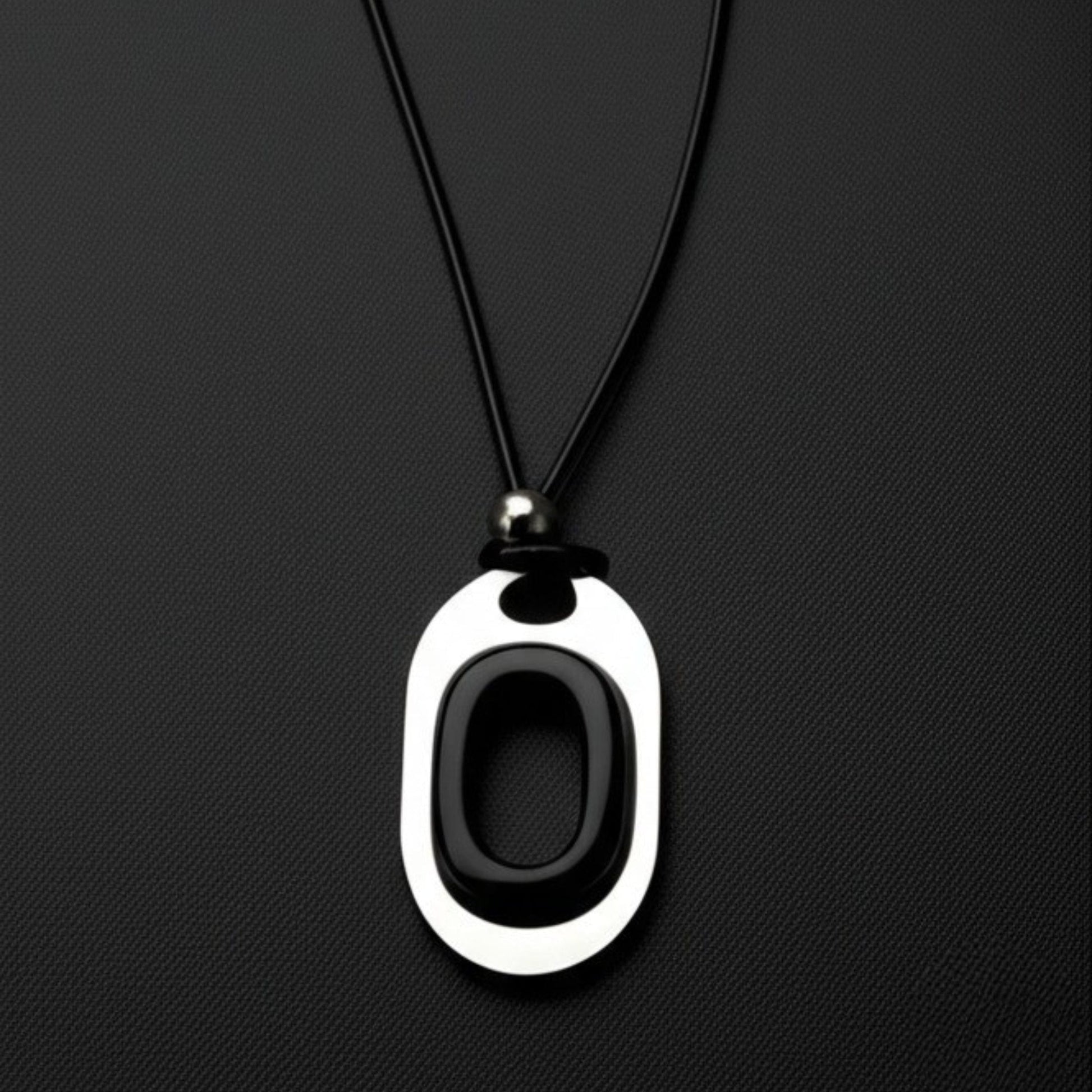 OBLIVION LOOP - Titanium Steel Pendant with Adjustable Rope Chain for Men & Boys - THE MEN THING