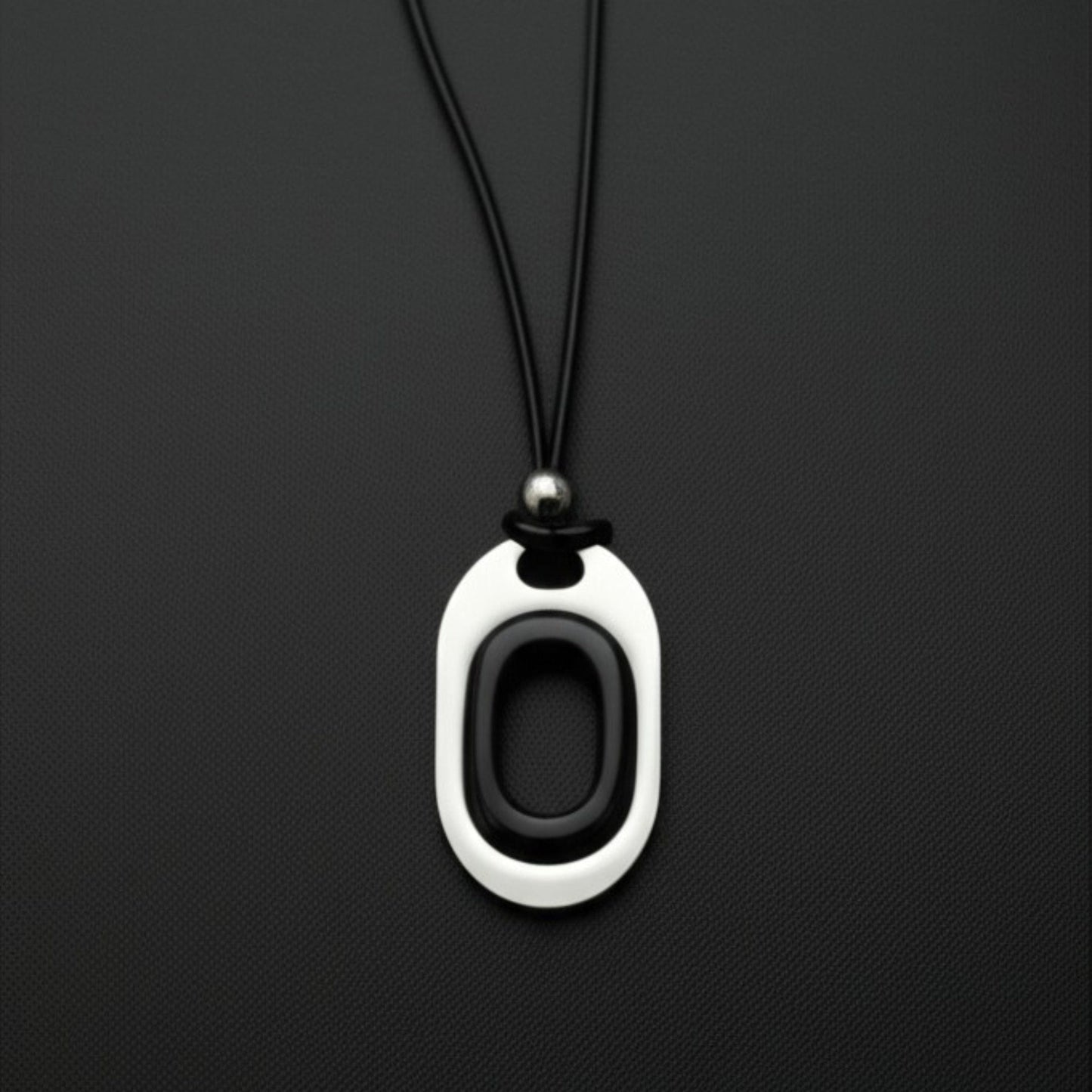 OBLIVION LOOP - Titanium Steel Pendant with Adjustable Rope Chain for Men & Boys - THE MEN THING