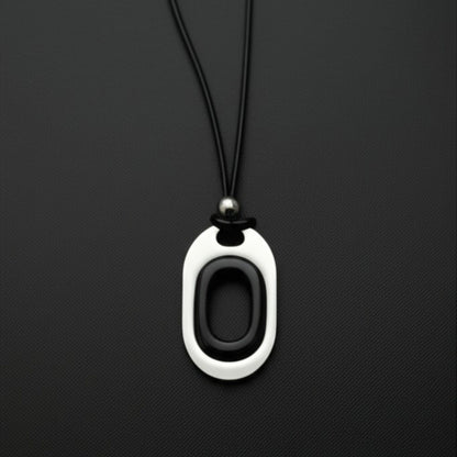 OBLIVION LOOP - Titanium Steel Pendant with Adjustable Rope Chain for Men & Boys - THE MEN THING