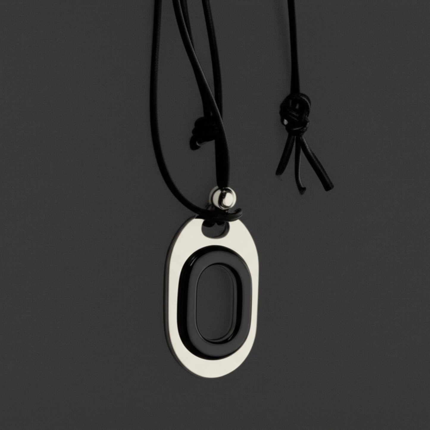 OBLIVION LOOP - Titanium Steel Pendant with Adjustable Rope Chain for Men & Boys - THE MEN THING