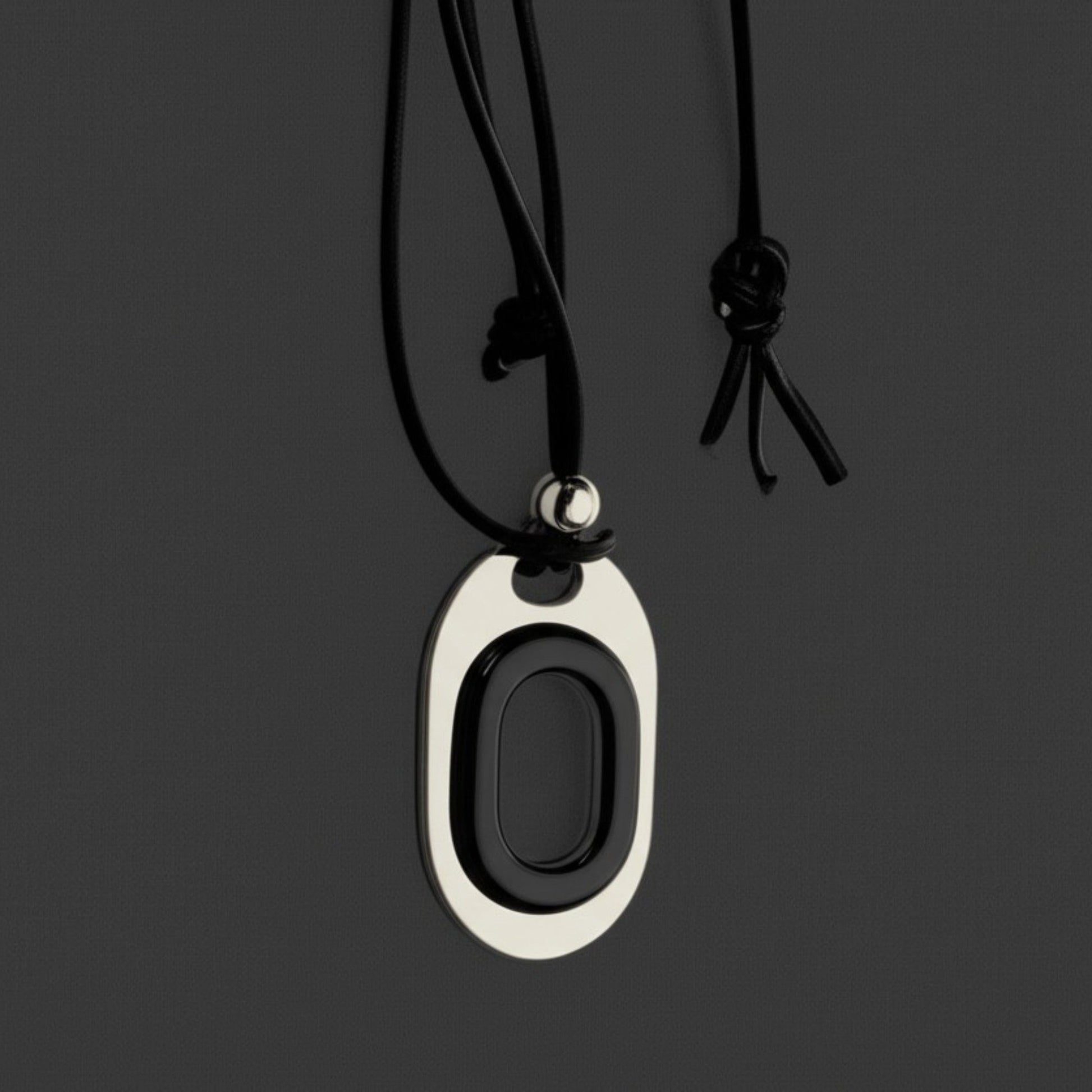 OBLIVION LOOP - Titanium Steel Pendant with Adjustable Rope Chain for Men & Boys - THE MEN THING