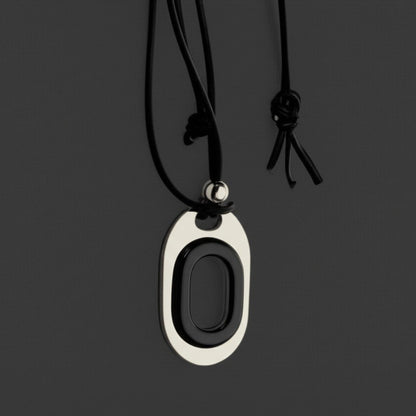 OBLIVION LOOP - Titanium Steel Pendant with Adjustable Rope Chain for Men & Boys - THE MEN THING