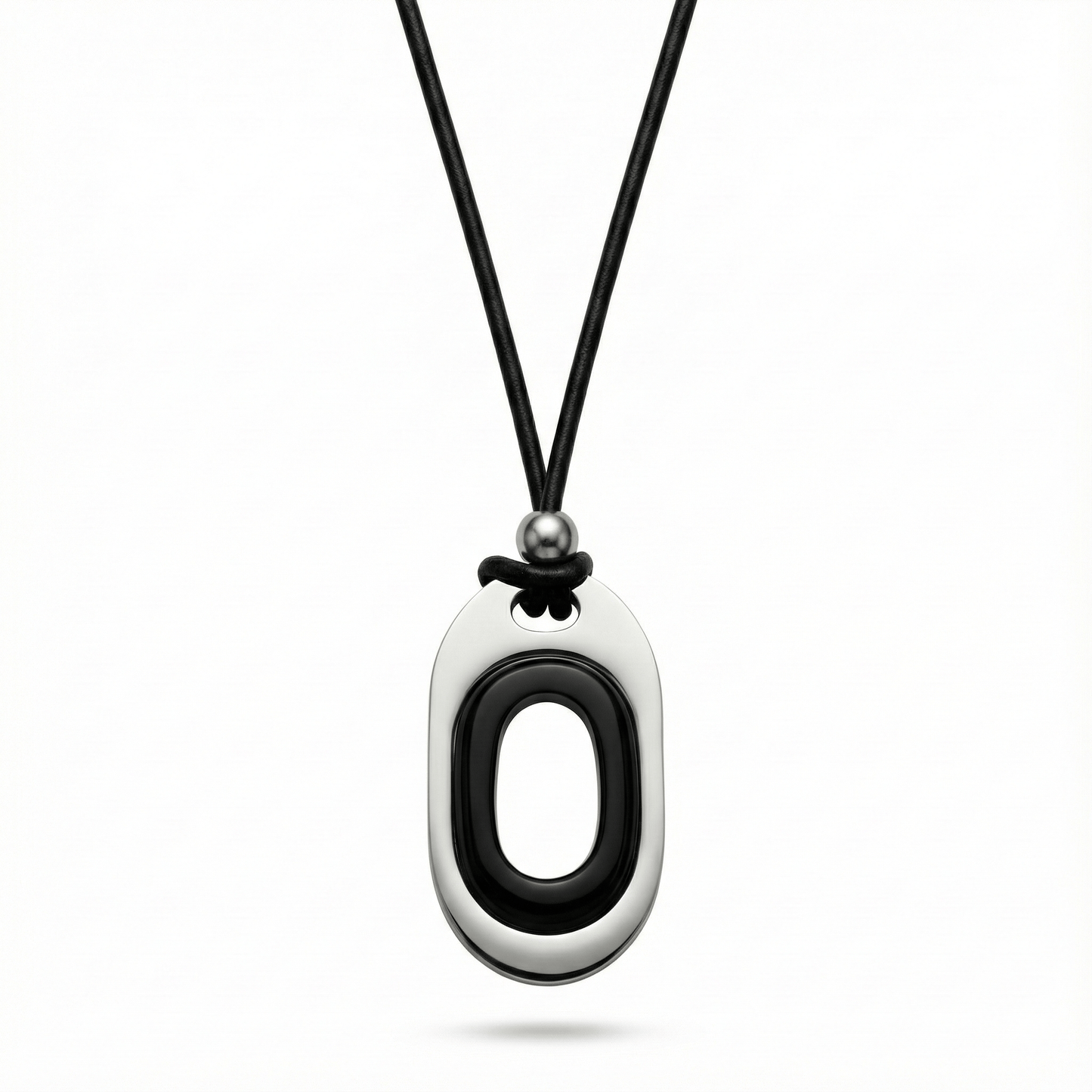 OBLIVION LOOP - Titanium Steel Pendant with Adjustable Rope Chain for Men & Boys - THE MEN THING