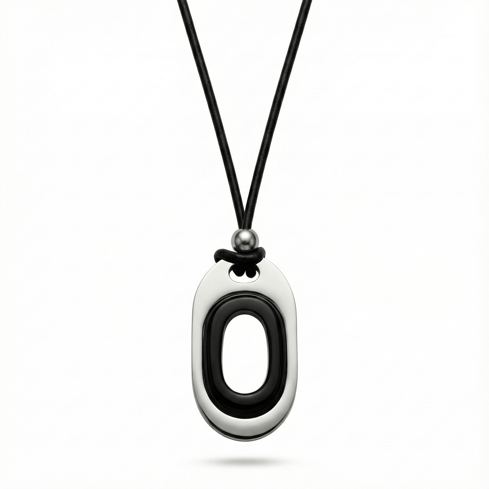 OBLIVION LOOP - Titanium Steel Pendant with Adjustable Rope Chain for Men & Boys - THE MEN THING