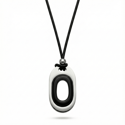 OBLIVION LOOP - Titanium Steel Pendant with Adjustable Rope Chain for Men & Boys - THE MEN THING