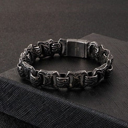 OBSIDIAN - 15mm Pure Titanium Steel Bracelet for Men & Boy (8inch) - THE MEN THING