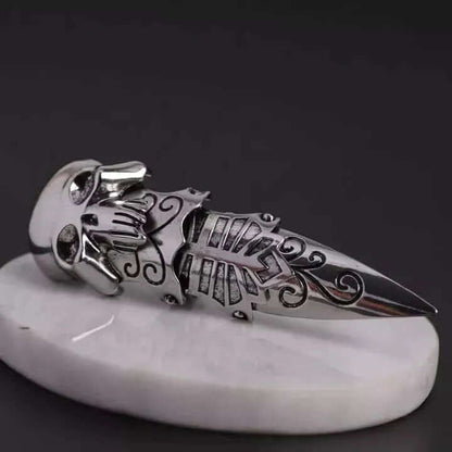OCTOPOW- Full Finger Adjustable Knuckle Ring - Gothic Octopus King Rules - THE MEN THING