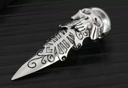 OCTOPOW- Full Finger Adjustable Knuckle Ring - Gothic Octopus King Rules - THE MEN THING