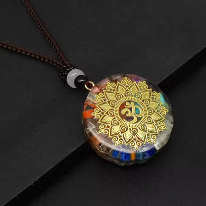 OM AURA - Om Symbol necklace with 30 inch Adjustable Rope Chain for Men & Boys - THE MEN THING