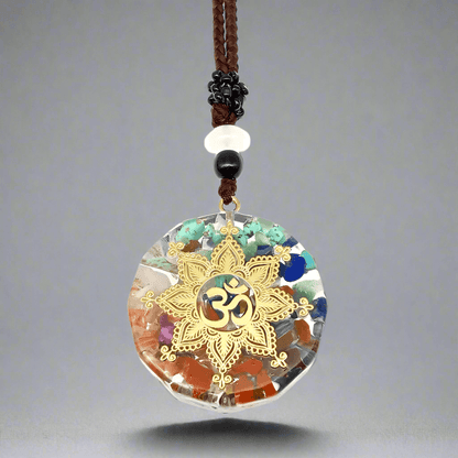 OM CHAKRA -- Om Symbol necklace with 30 inch Adjustable Rope Chain for Men & Boys - THE MEN THING