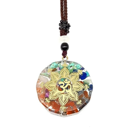 OM CHAKRA -- Om Symbol necklace with 30 inch Adjustable Rope Chain for Men & Boys - THE MEN THING