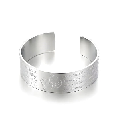 OM VERSE - Adjustable Pure Stainless Steel Bracelet, American trending Style for Men & Boy - THE MEN THING