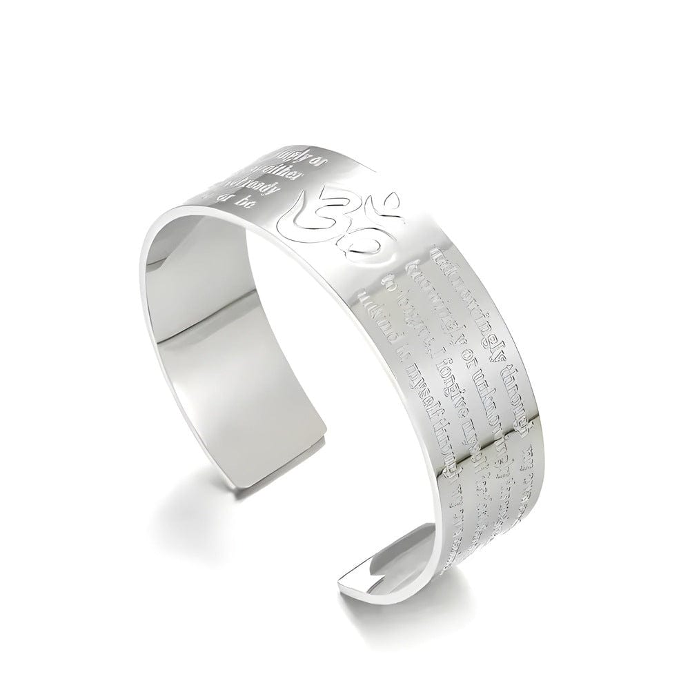 OM VERSE - Adjustable Pure Stainless Steel Bracelet, American trending Style for Men & Boy - THE MEN THING