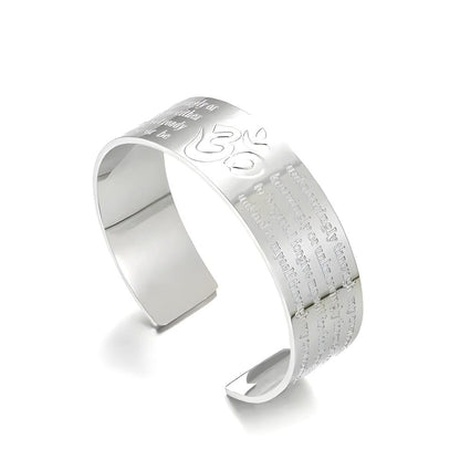 OM VERSE - Adjustable Pure Stainless Steel Bracelet, American trending Style for Men & Boy - THE MEN THING