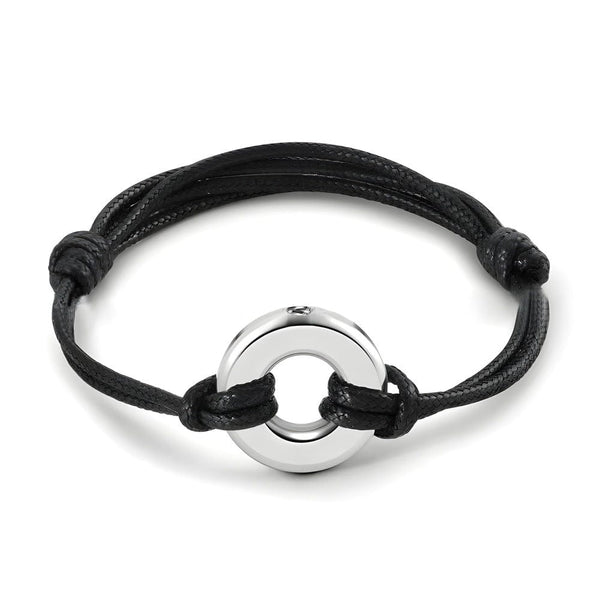 OMEN LINK - Pure Stainless Steel Adjustable Bracelet for Men & Boys