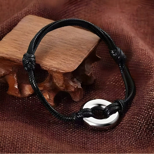 OMEN LINK - Pure Stainless Steel Adjustable Bracelet for Men & Boys - THE MEN THING