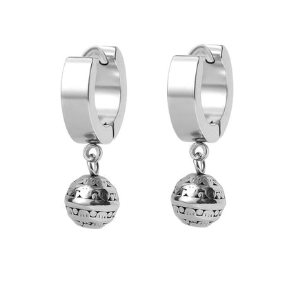ORBELLE - Titanium Steel Hoop Earrings for Men & Boys (2 Pcs) - THE MEN THING