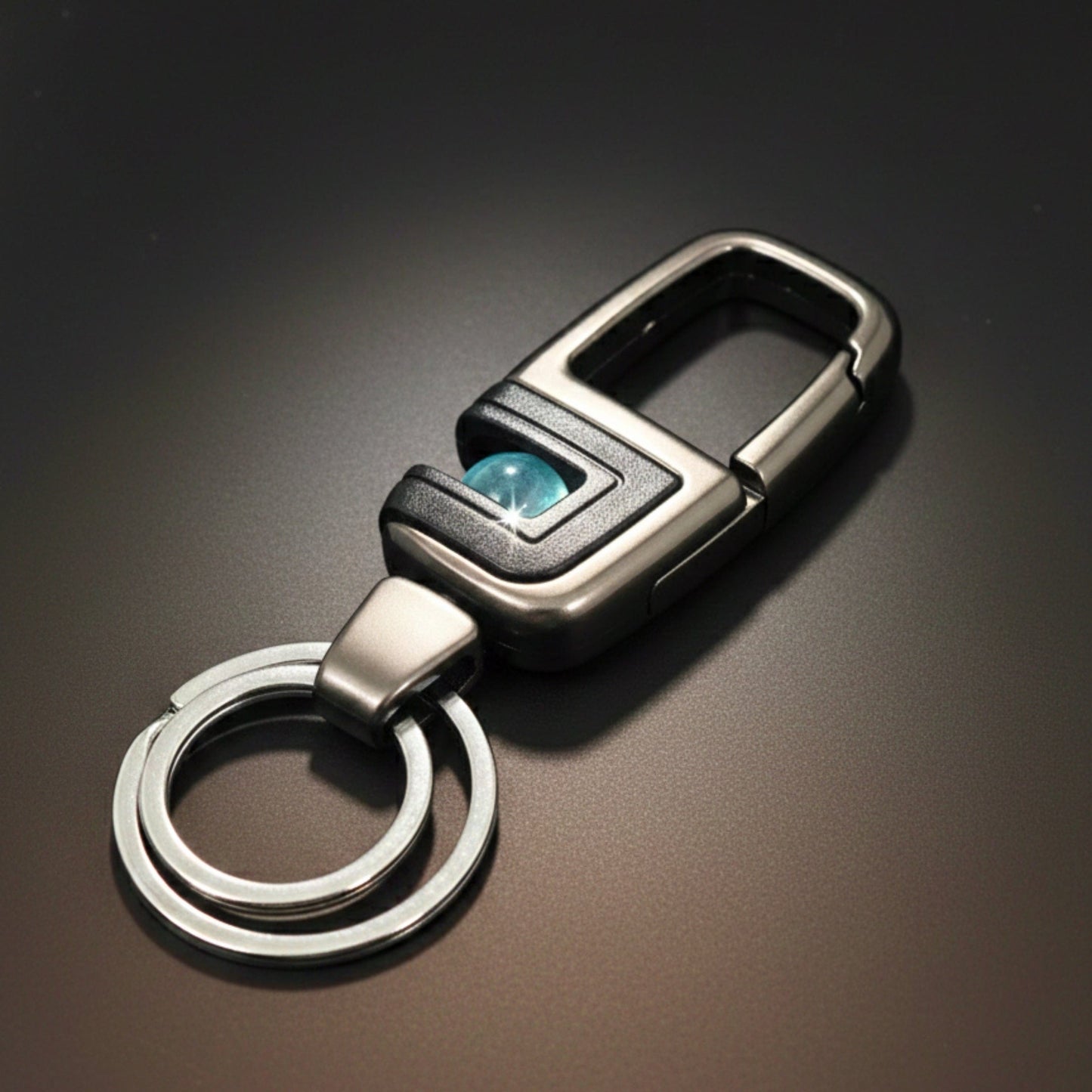 ORBIT CLIP - BLACK - Stainless Steel Keychain for Men & Boy - THE MEN THING