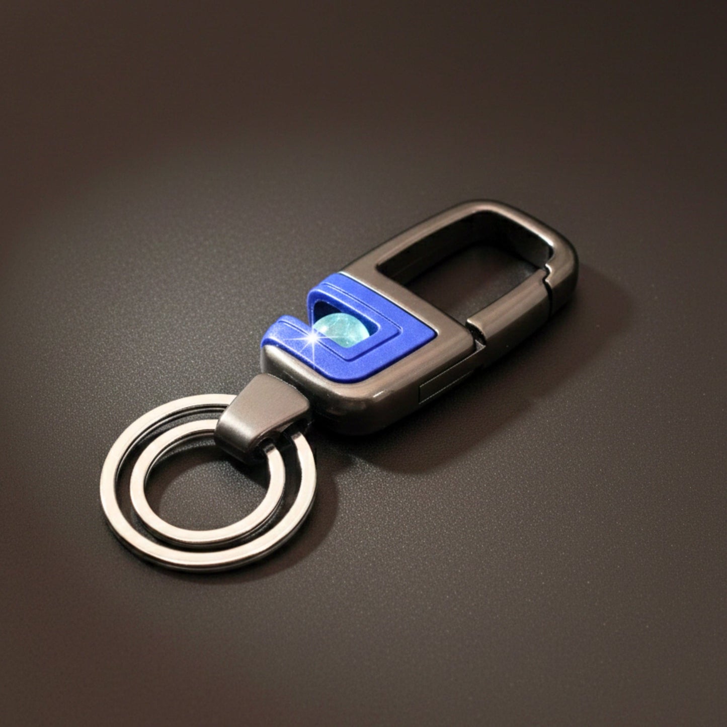 ORBIT CLIP - BLUE - Stainless Steel Keychain for Men & Boy - THE MEN THING