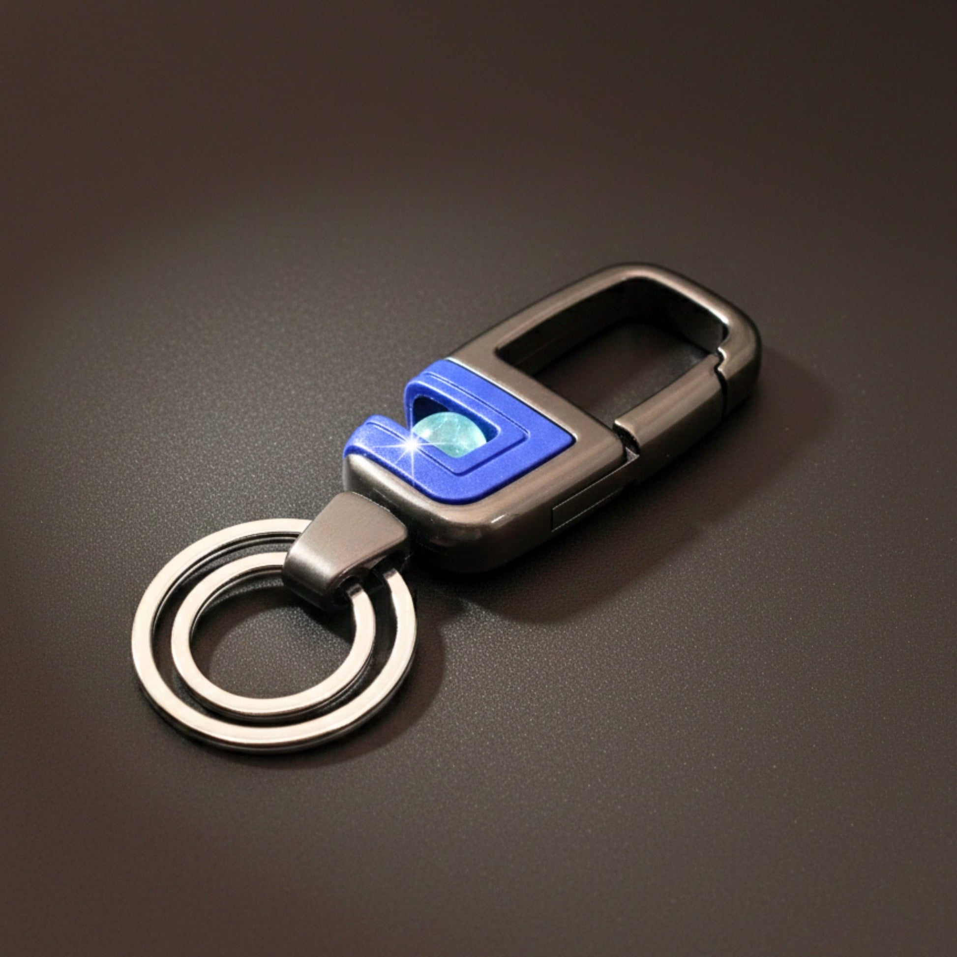 ORBIT CLIP - BLUE - Stainless Steel Keychain for Men & Boy - THE MEN THING
