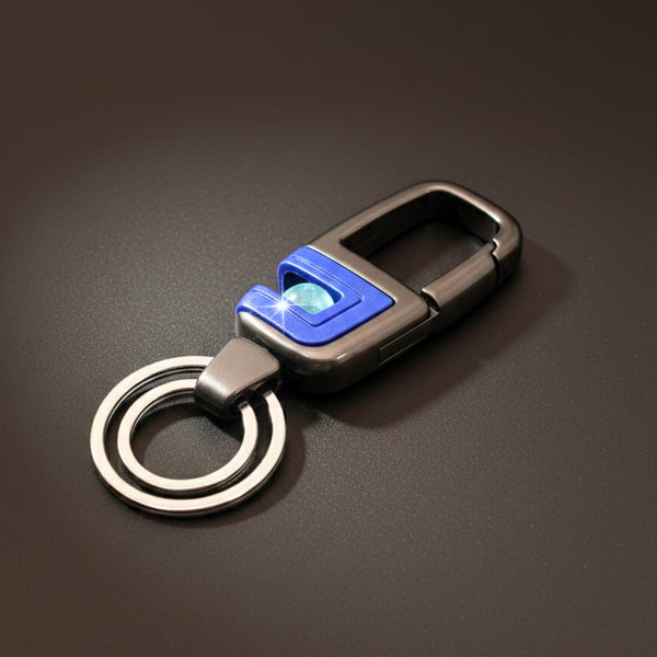 ORBIT CLIP - BLUE - Stainless Steel Keychain for Men & Boy
