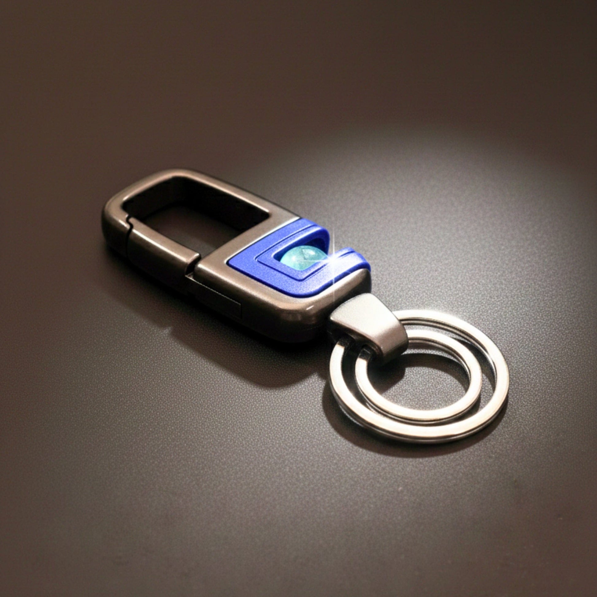 ORBIT CLIP - BLUE - Stainless Steel Keychain for Men & Boy - THE MEN THING