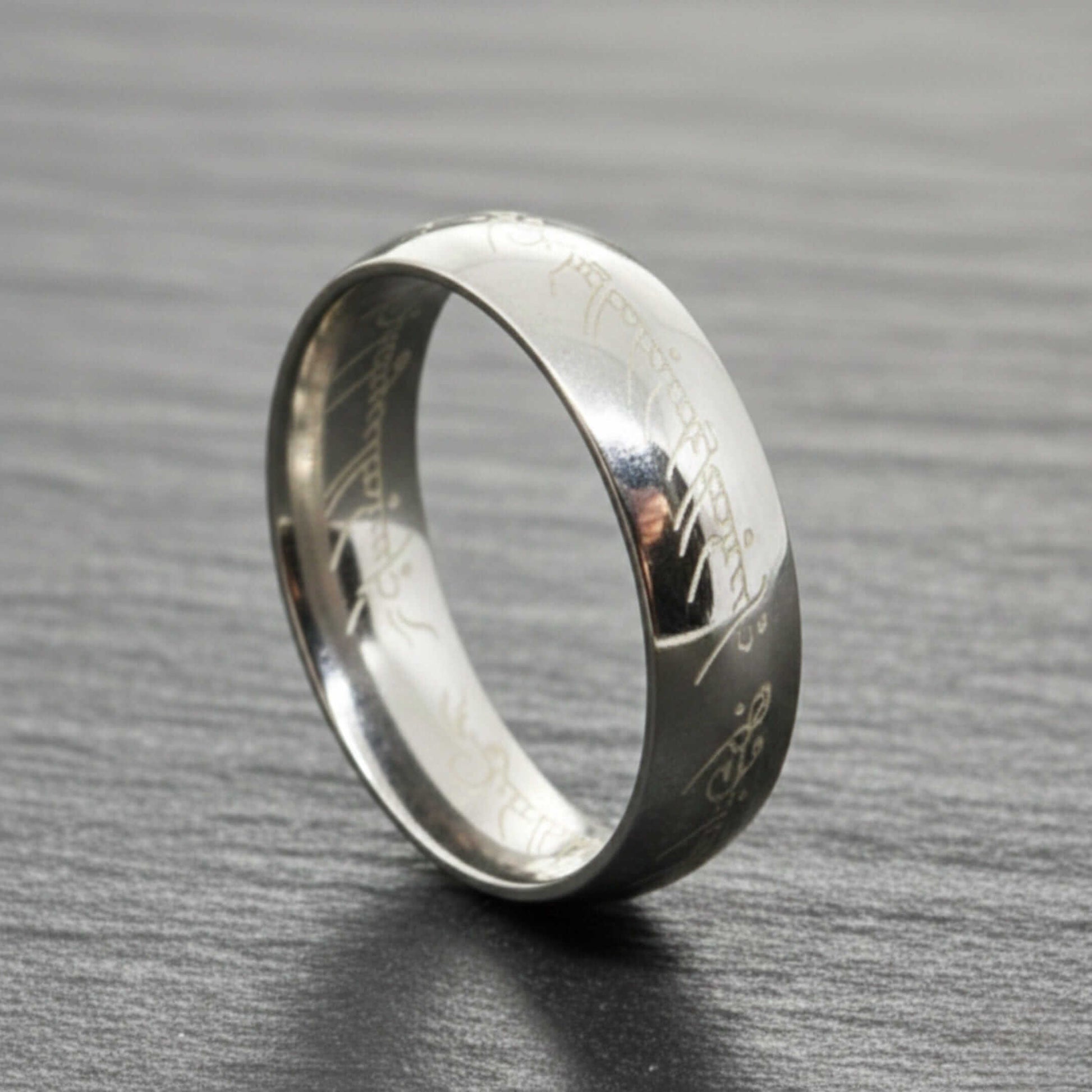 ORION SCRIPT - Steel - Pure Stainless Steel Men’s Ring for Men & Boys (Size : 18-22-27-29) — Rings for Men | THE MEN THING