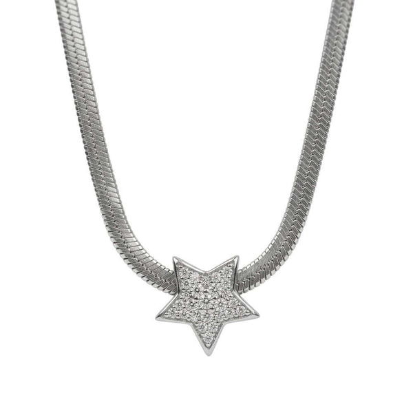 ORION STAR - 13mm Titanium Steel Pendant with 19 to 21inch Adjustable Snake 5mm Chain for Men & Boys