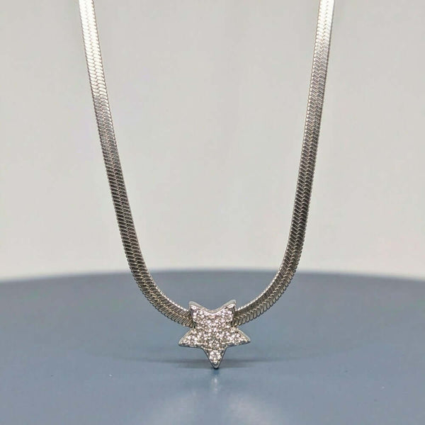 ORION STAR - 13mm Titanium Steel Pendant with 19 to 21inch Adjustable Snake 5mm Chain for Men & Boys