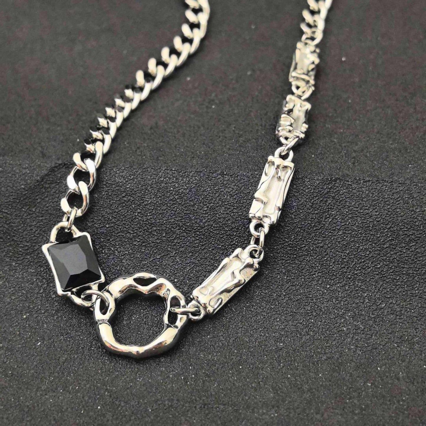 ORVION FUSION - 19mm Titanium Steel Pendant with 19 to 21inch Curb 6mm Chain for Men & Boys — SS Pendant/ Necklace for Men | THE MEN THING