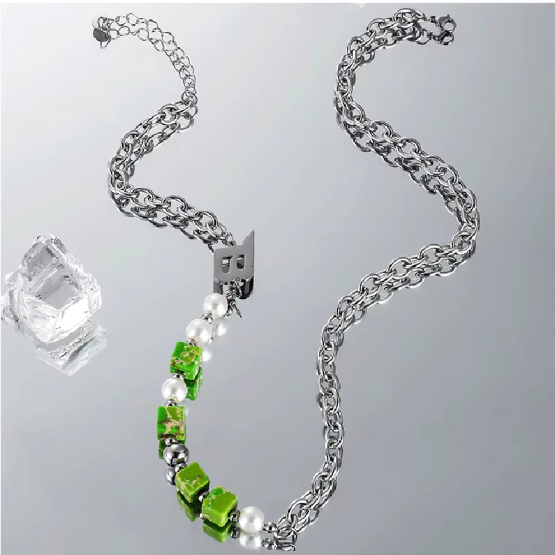 ORVYN STACK - 10mm Titanium Steel Pendant with 19 to 21inch Adjustable 8mm Chain for Men & Boys - THE MEN THING