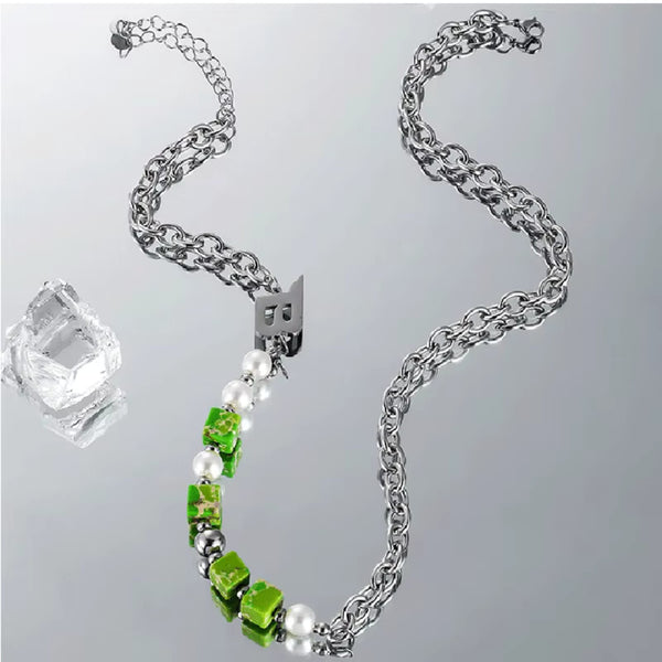 ORVYN STACK - 10mm Titanium Steel Pendant with 19 to 21inch Adjustable 8mm Chain for Men & Boys