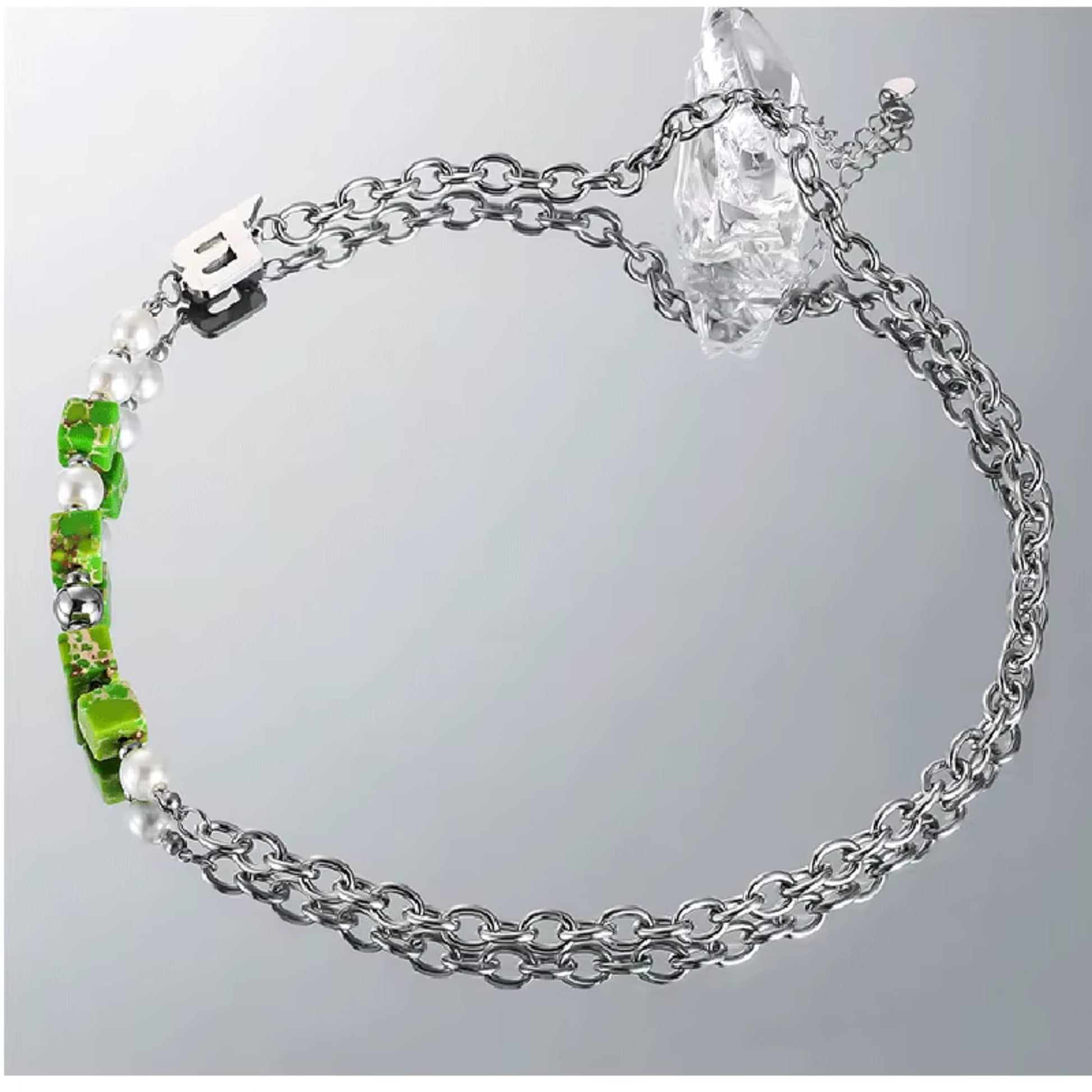 ORVYN STACK - 10mm Titanium Steel Pendant with 19 to 21inch Adjustable 8mm Chain for Men & Boys - THE MEN THING