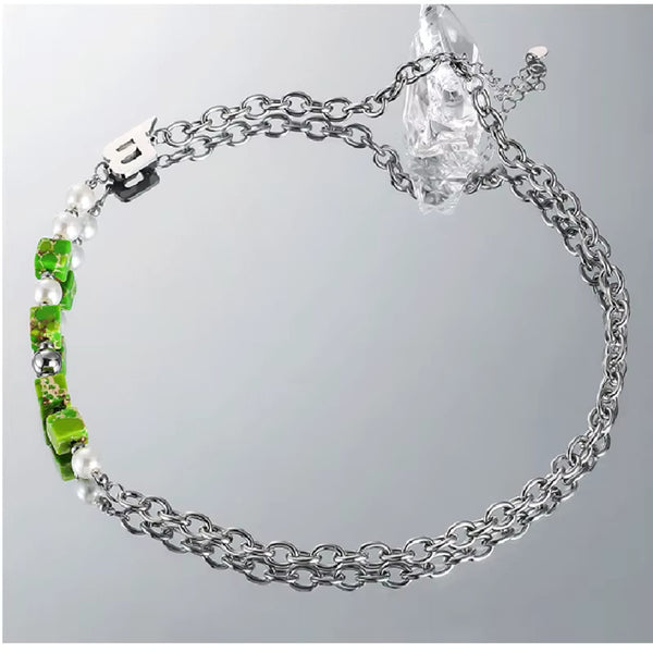 ORVYN STACK - 10mm Titanium Steel Pendant with 19 to 21inch Adjustable 8mm Chain for Men & Boys