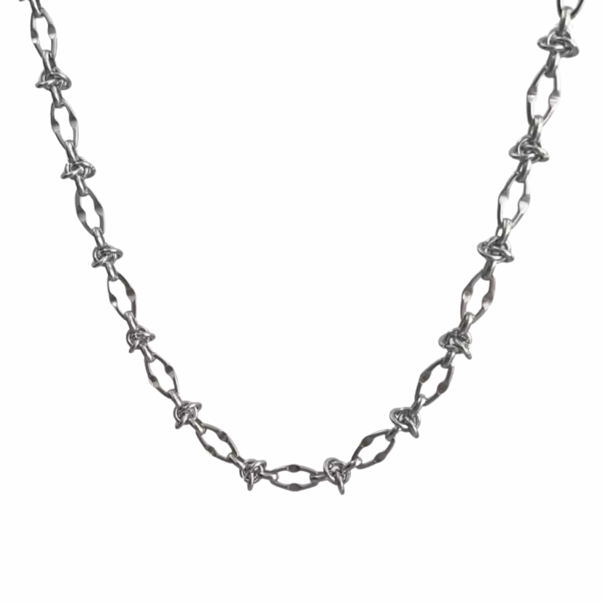 OVAL LINK - 8mm Pure Stainless Steel Curb 18 inch Chain for Men & Boys - THE MEN THING