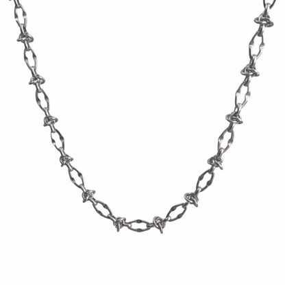 OVAL LINK - 8mm Pure Stainless Steel Curb 18 inch Chain for Men & Boys - THE MEN THING