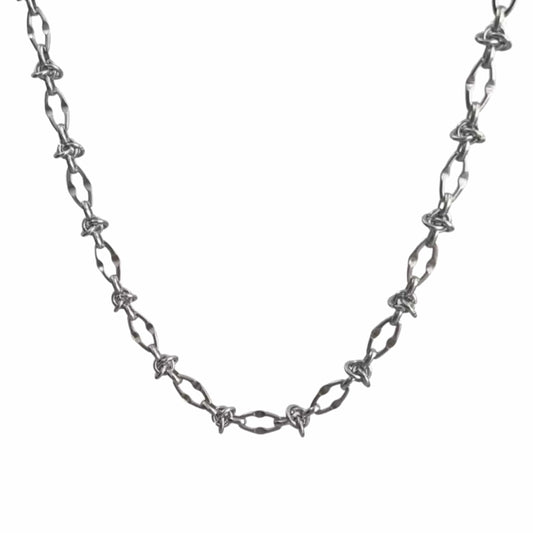 OVAL LINK - 8mm Pure Stainless Steel Curb 18 inch Chain for Men & Boys - THE MEN THING