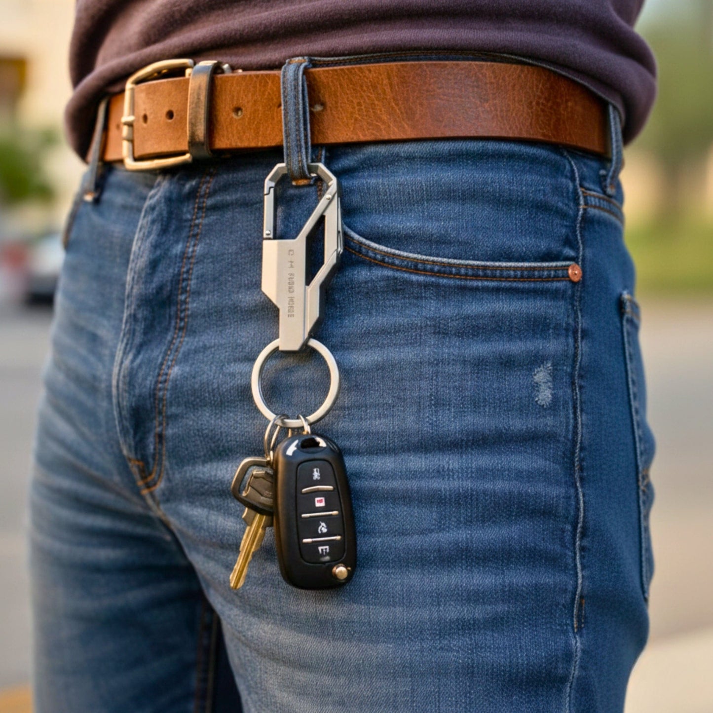 PHANTOM GRIP - STEEL - Stainless Steel Keychain for Men & Boy - THE MEN THING
