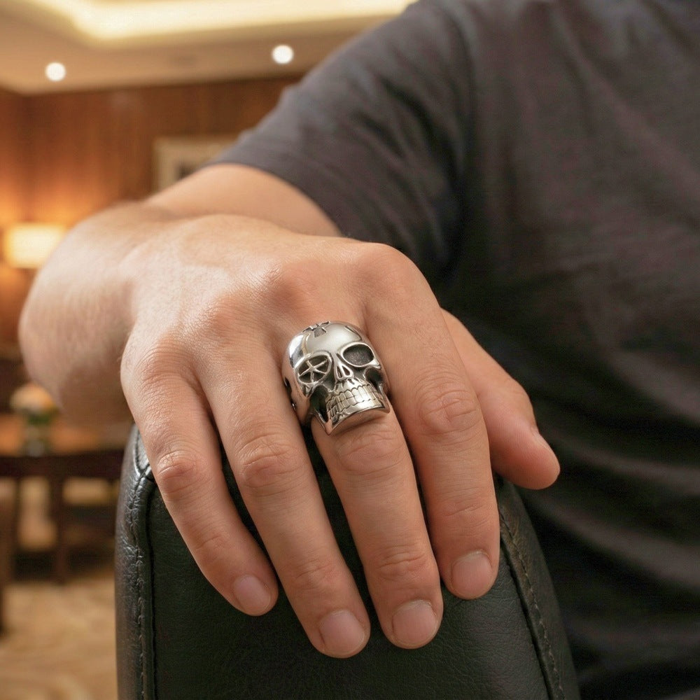 PHANTOM  Titanium Steel Ring for Men and Boys (Size-21) - THE MEN THING