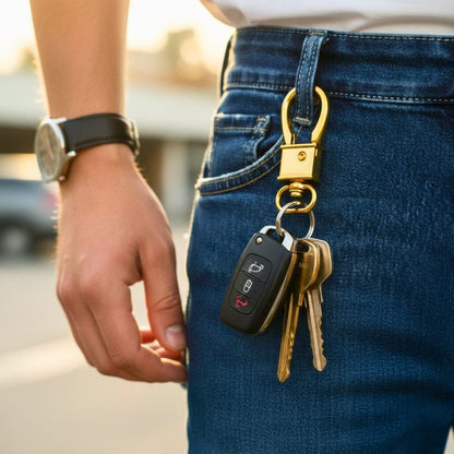 PRIME CORE - GOLDEN - Stainless Steel Keychain for Men & Boy - THE MEN THING