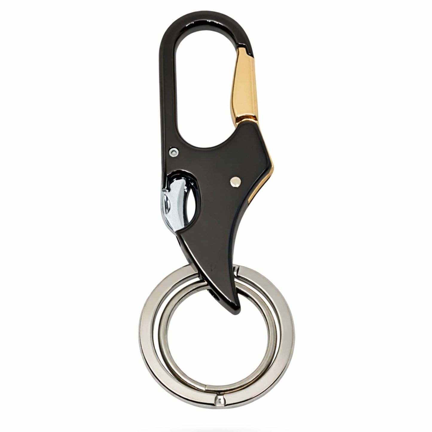 PRIME HOOK SIGNATURE – BLACK & GOLD - Stainless Steel Keychain for Men & Boy - THE MEN THING