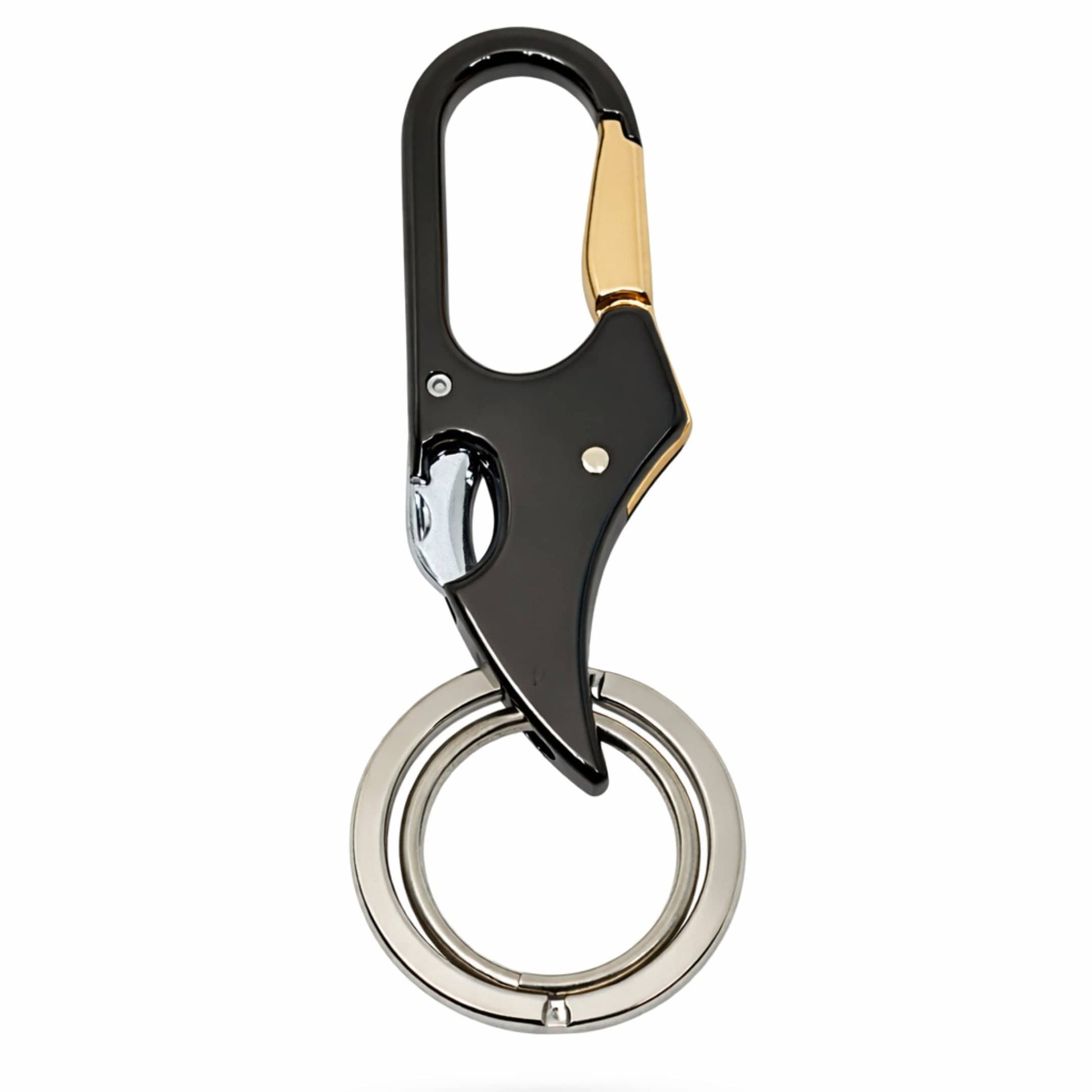 PRIME HOOK SIGNATURE – BLACK & GOLD - Stainless Steel Keychain for Men & Boy - THE MEN THING