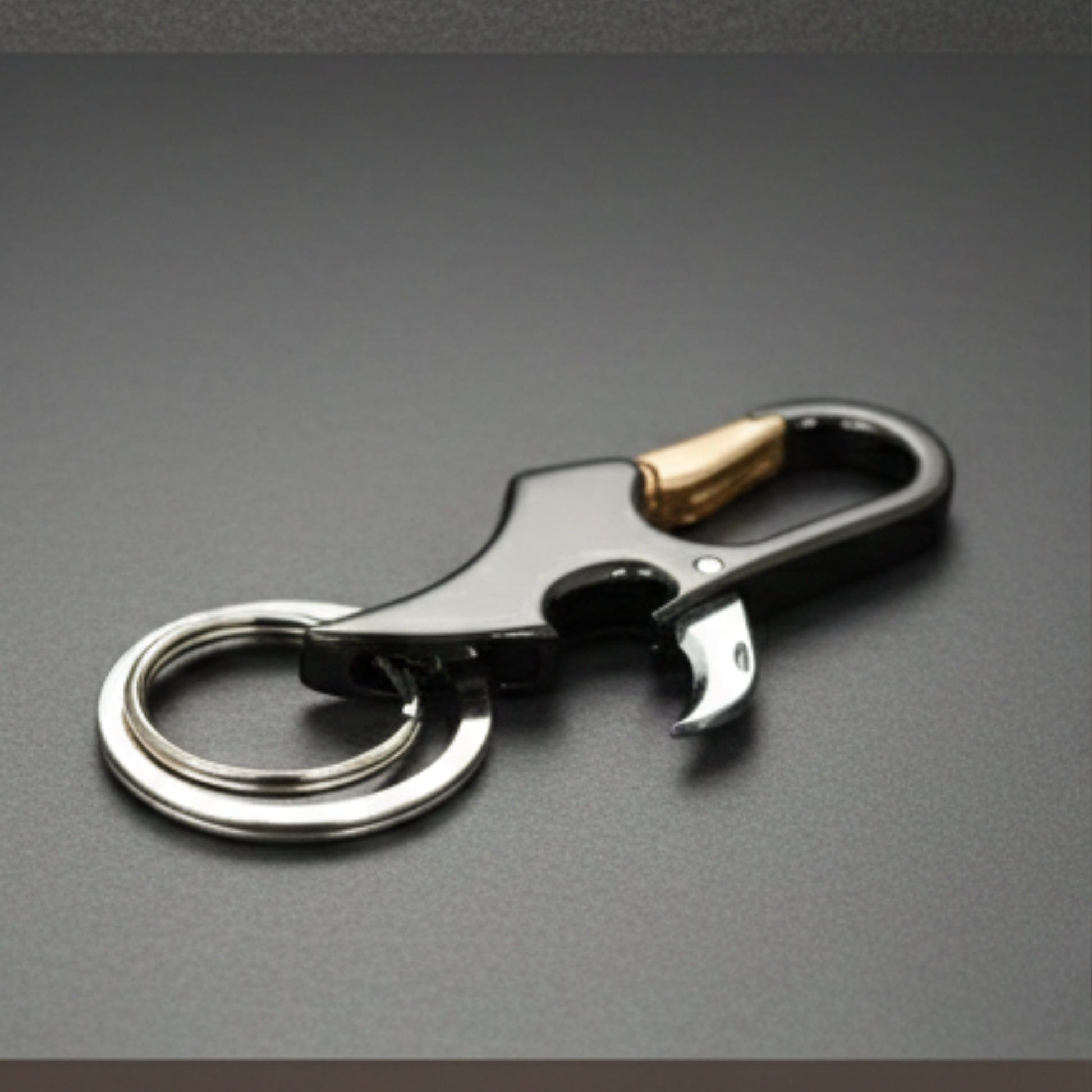 PRIME HOOK SIGNATURE – BLACK & GOLD - Stainless Steel Keychain for Men & Boy - THE MEN THING