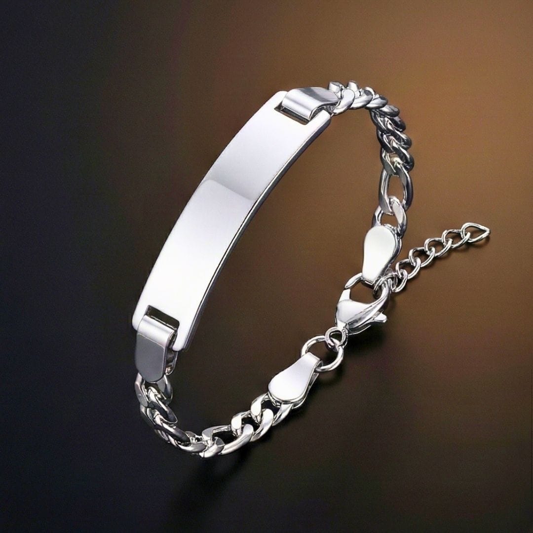 ENGRAVED - PRIME MONARCH - Pure Titanium Steel 6 to 8 inch Adjustable Bracelet for Men & Boys — Steel Bracelets for Men | THE MEN THING