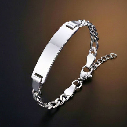 ENGRAVED - PRIME MONARCH - Pure Titanium Steel 6 to 8 inch Adjustable Bracelet for Men & Boys — Steel Bracelets for Men | THE MEN THING