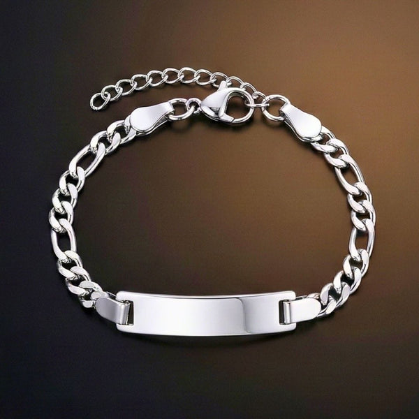 ENGRAVED - PRIME MONARCH - Pure Titanium Steel 6 to 8 inch Adjustable Bracelet for Men & Boys