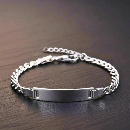ENGRAVED - PRIME MONARCH - Pure Titanium Steel 6 to 8 inch Adjustable Bracelet for Men & Boys — Steel Bracelets for Men | THE MEN THING
